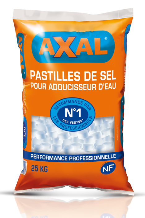 Pastilles de sel pour adoucisseurs d'eau 25kg - AXAL